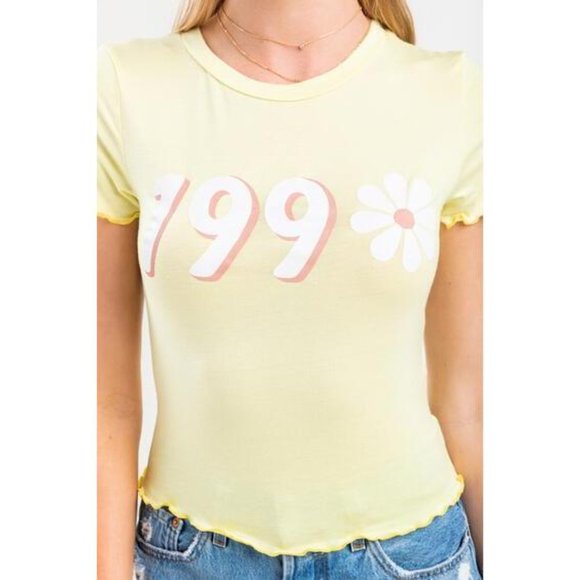 Francesca's | NWT 1990's Daisy Tee - Picture 4 of 13